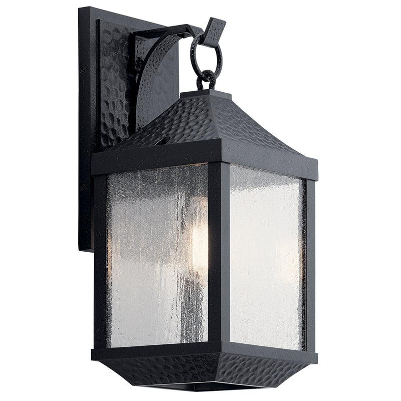 Kichler 49985DBK One Light Outdoor Wall Mount, Distressed Black Finish - LightingWellCo