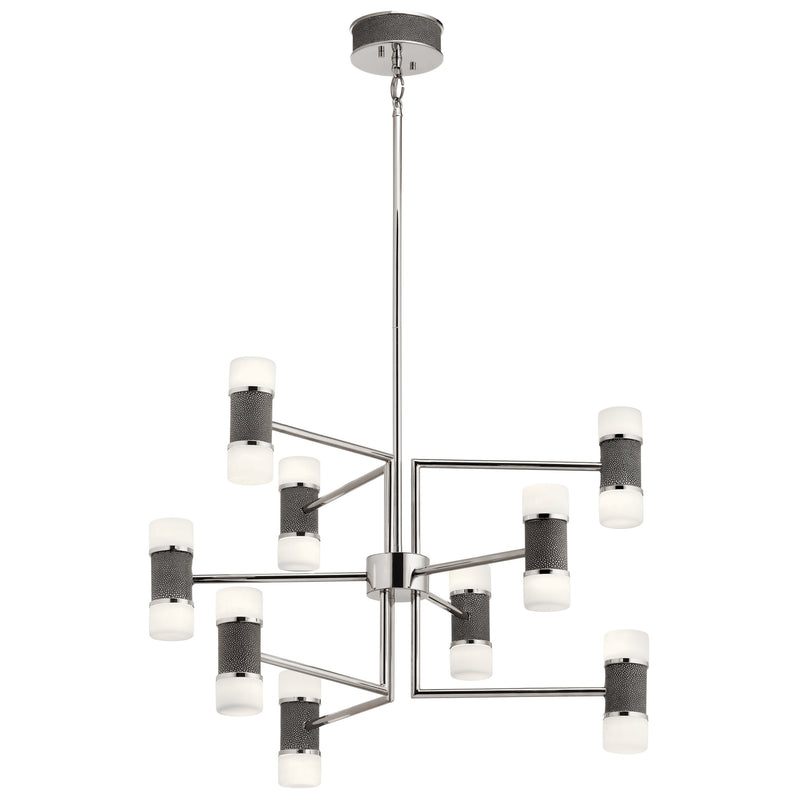 Kichler 84123 LED Chandelier, Polished Nickel Finish - LightingWellCo