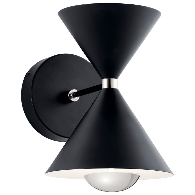 Kichler 84131 LED Wall Sconce, Matte Black Finish - LightingWellCo