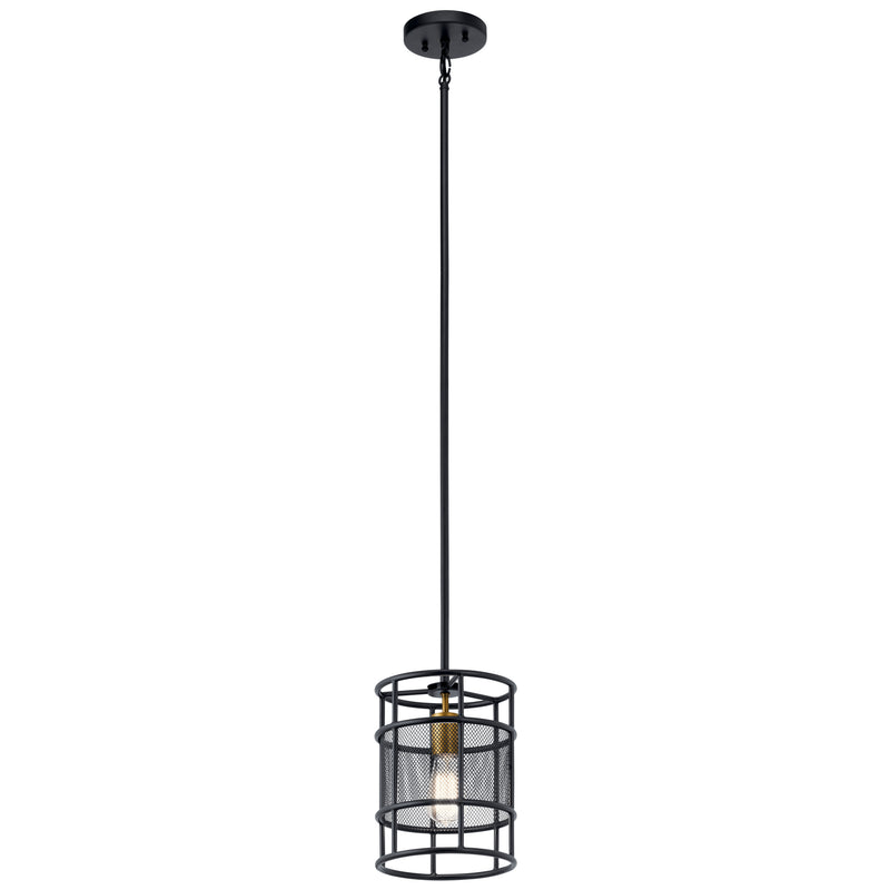 Kichler 43597BK One Light Mini Pendant, Black Finish - LightingWellCo