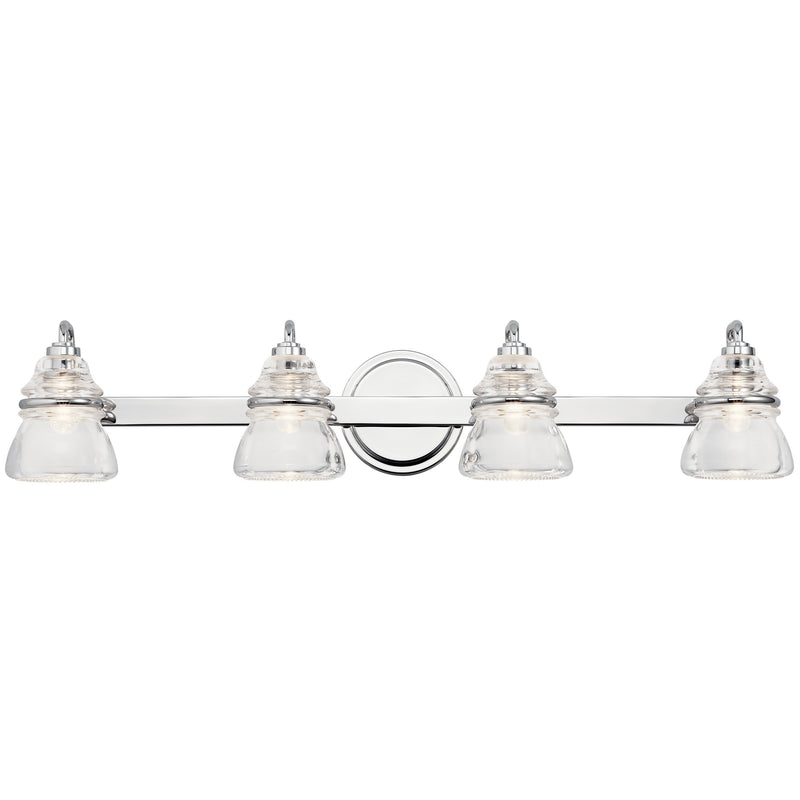 Kichler 45694CH Four Light Bath, Chrome Finish - LightingWellCo