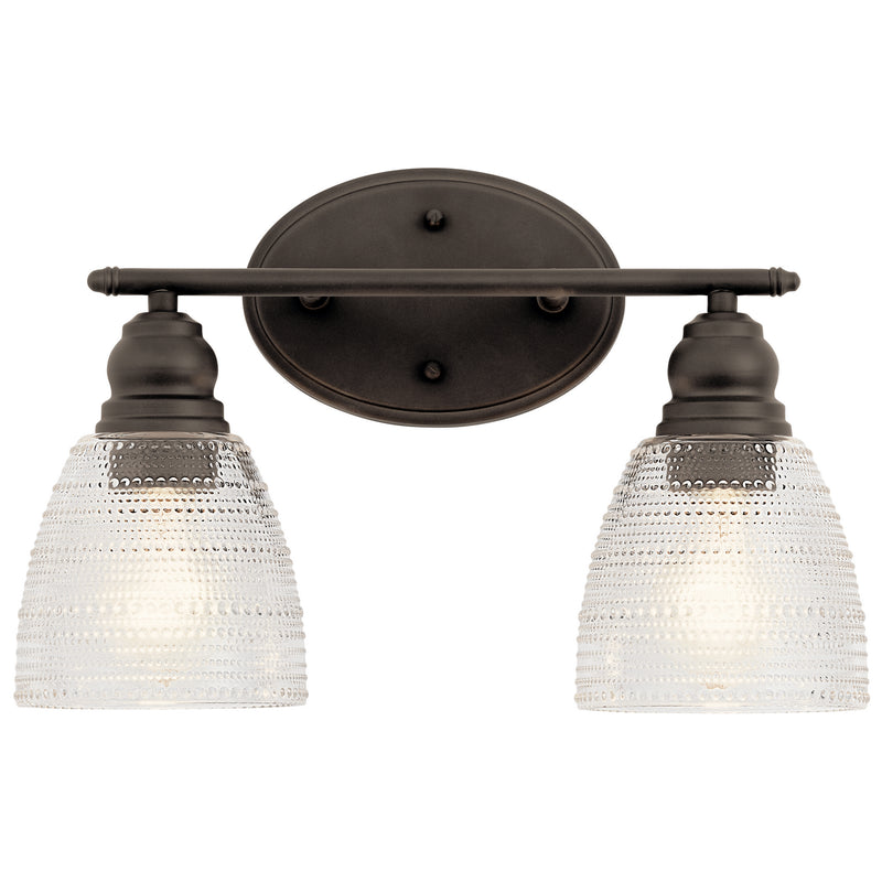 Kichler 45696OZ Two Light Bath, Olde Bronze Finish - LightingWellCo