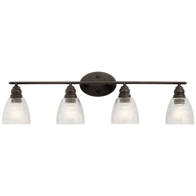 Kichler 45698OZ Four Light Bath, Olde Bronze Finish - LightingWellCo