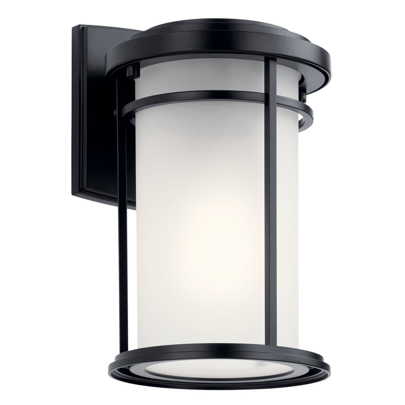 Kichler 49686BK One Light Outdoor Wall Mount, Black Finish - LightingWellCo