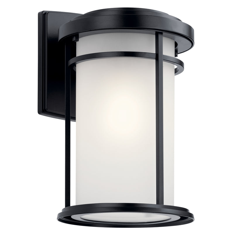 Kichler 49687BK One Light Outdoor Wall Mount, Black Finish - LightingWellCo