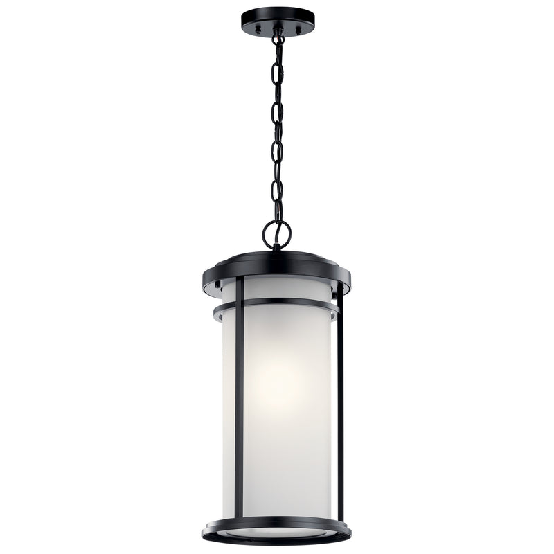 Kichler 49689BK One Light Outdoor Pendant, Black Finish - LightingWellCo