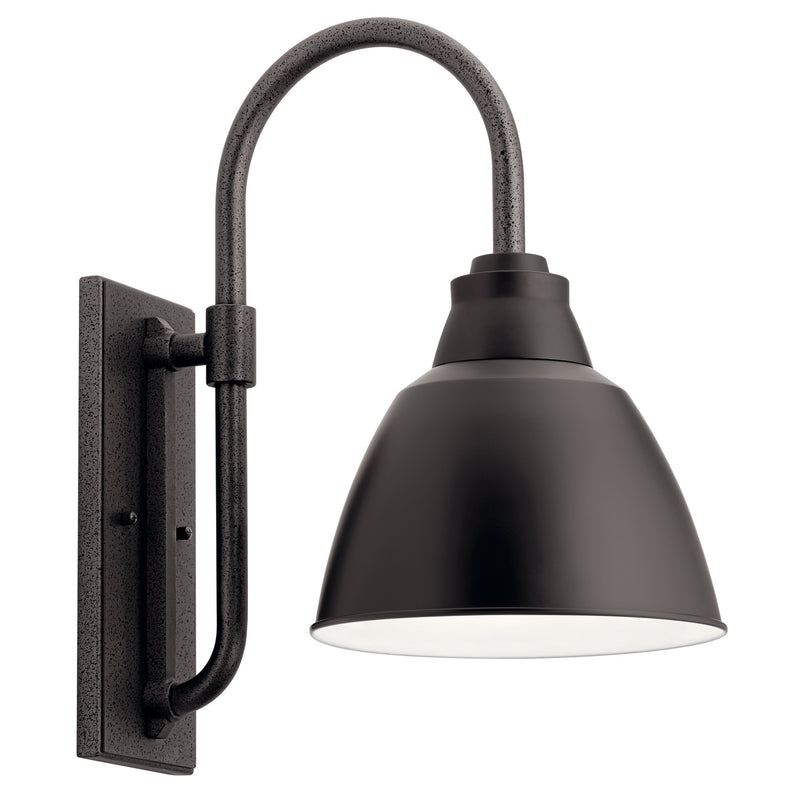 Kichler 49837BK One Light Outdoor Wall Mount, Black Finish-LightingWellCo