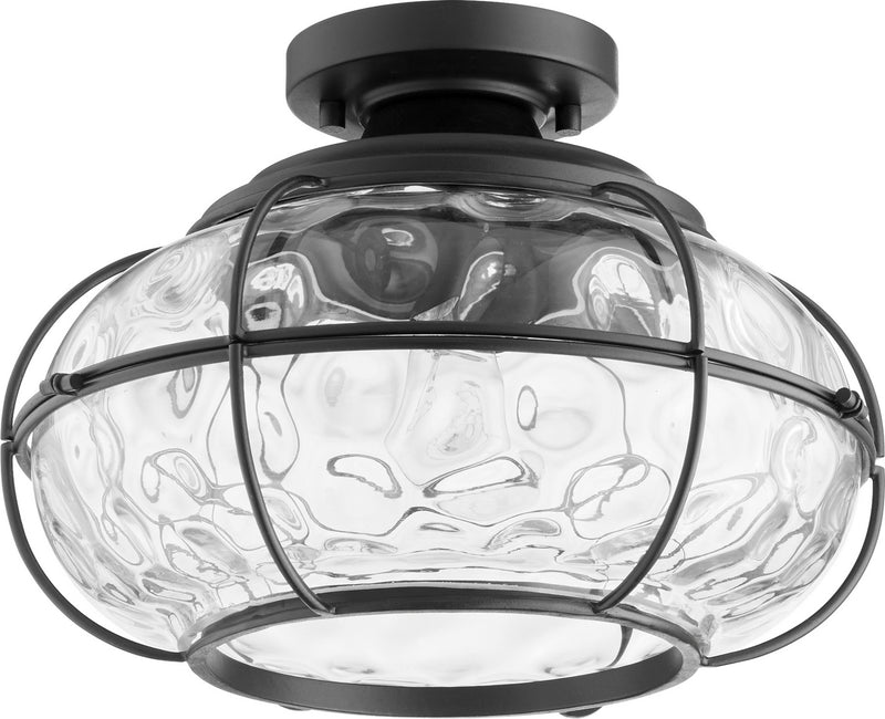 Quorum 3375-13-69 One Light Ceiling Mount, Black Finish - LightingWellCo