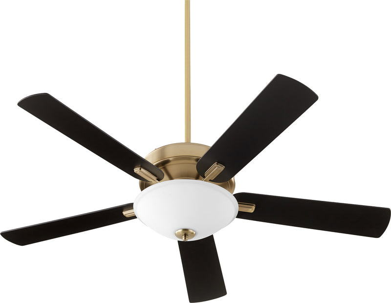 Quorum 54525-80 52``Ceiling Fan, Aged Brass Finish - LightingWellCo