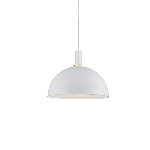 Kuzco Lighting Archibald 492316-WH/GD One Light Pendant, White / Gold Finish - LightingWellCo