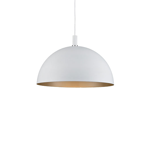 Kuzco Lighting Archibald 492332-WH/GD One Light Pendant, White / Gold Finish - LightingWellCo