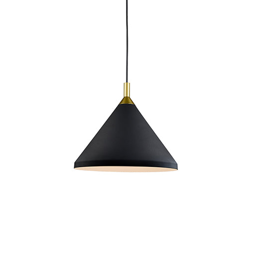 Kuzco Lighting Dorothy 492814-BK/GD One Light Pendant, Black / Gold Finish - LightingWellCo