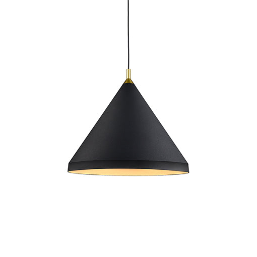 Kuzco Lighting Dorothy 492824-BK/GD One Light Pendant, Black / Gold Finish - LightingWellCo