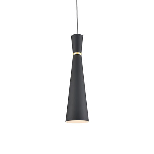 Kuzco Lighting Vanderbilt 493206-BK/GD One Light Pendant, Black/Gold Finish - LightingWellCo