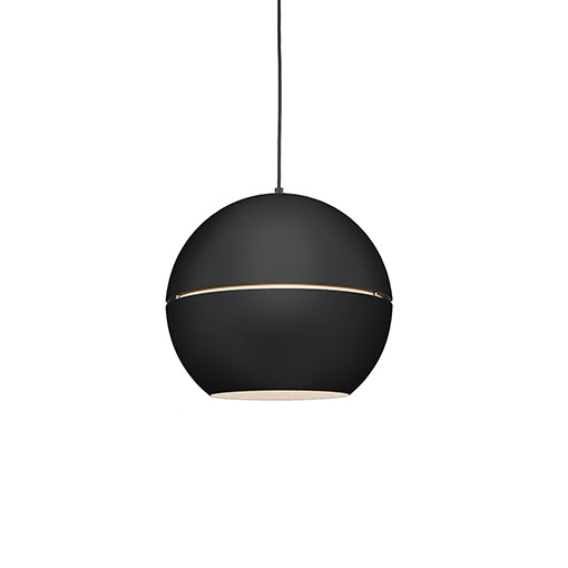 Kuzco Lighting Lucas 494016-BK One Light Pendant, Black Finish - LightingWellCo