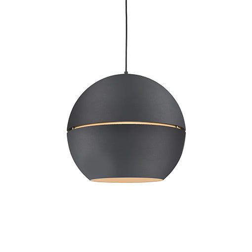 Kuzco Lighting Lucas 494024-BK One Light Pendant, Black Finish - LightingWellCo