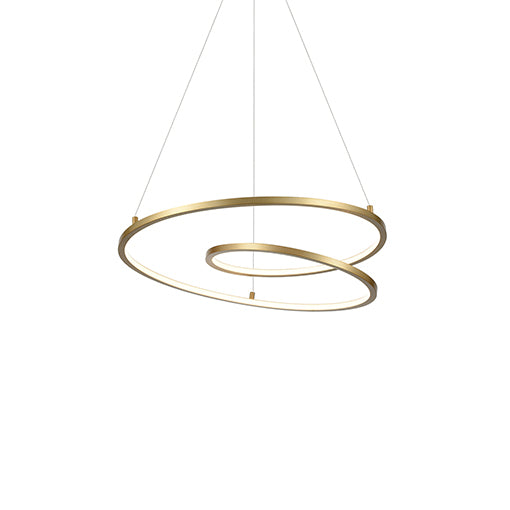 Kuzco Lighting Twist PD11119-AN LED Pendant, Antique Brass Finish - LightingWellCo