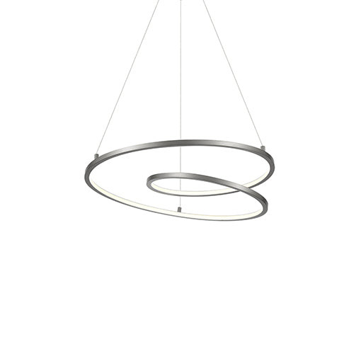 Kuzco Lighting Twist PD11119-AS LED Pendant, Antique Silver Finish - LightingWellCo