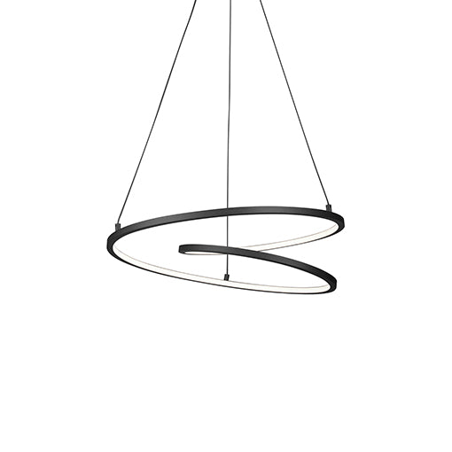 Kuzco Lighting Twist PD11119-BK LED Pendant, Black Finish - LightingWellCo