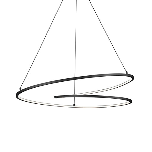 Kuzco Lighting Twist PD11132-BK LED Pendant, Black Finish - LightingWellCo