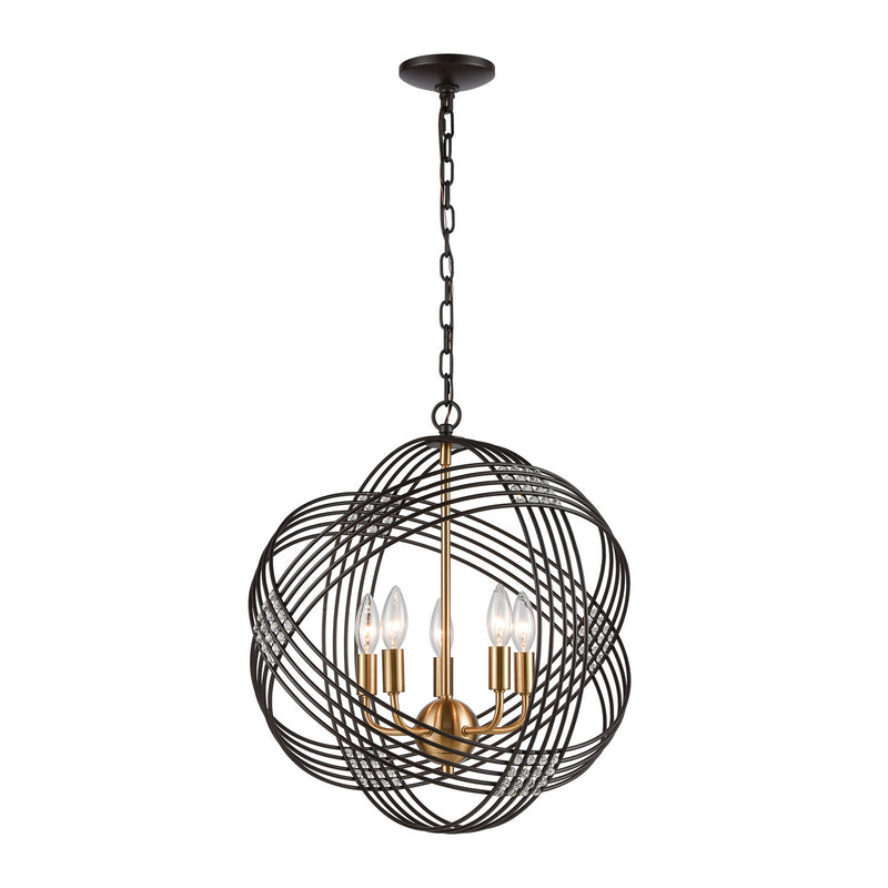 ELK Home 11193/5 Five Light Chandelier, Oil Rubbed Bronze Finish - At LightingWellCo