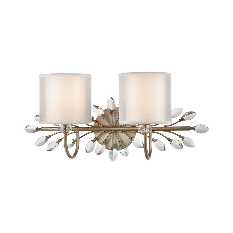 ELK Home 16277/2 Two Light Vanity Lamp, Aged Silver Finish - At LightingWellCo