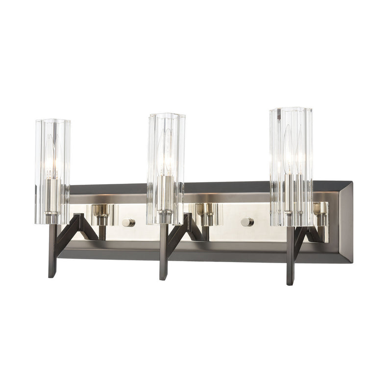 ELK Home 55071/3 Three Light Vanity, Polished Nickel Finish - At LightingWellCo