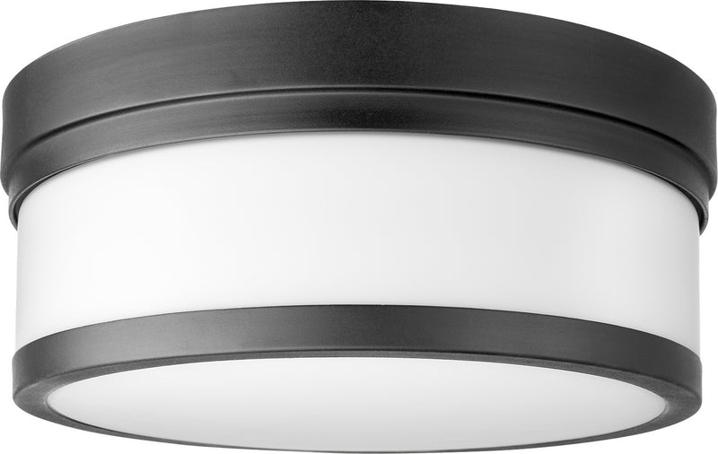 Quorum 3509-12-69 Two Light Ceiling Mount, Black Finish - LightingWellCo