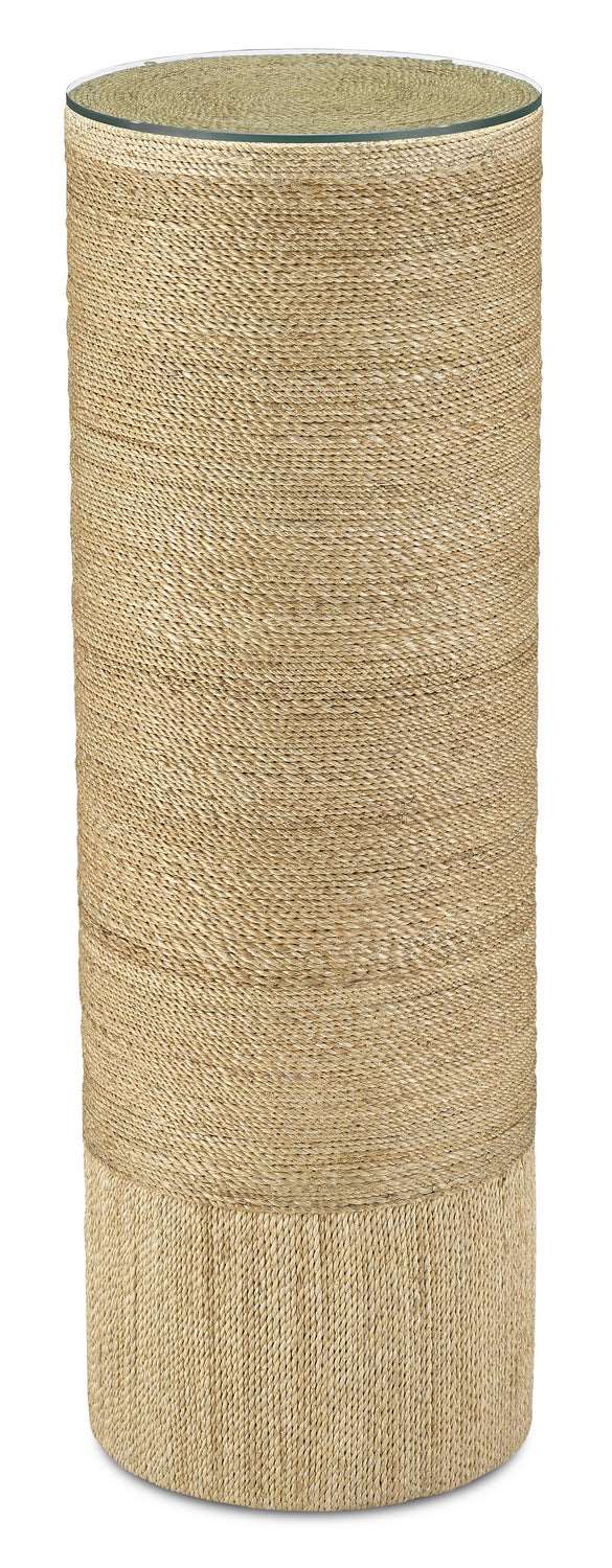 Currey and Company 1000-0061 Pedestal, Natural Finish - LightingWellCo