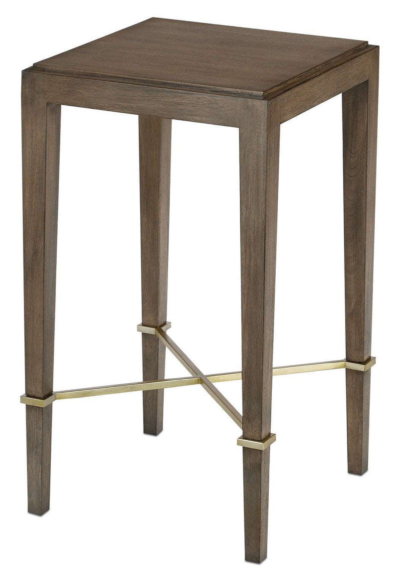 Currey and Company 3000-0114 Drinks Table, Chanterelle/Champagne Finish - LightingWellCo