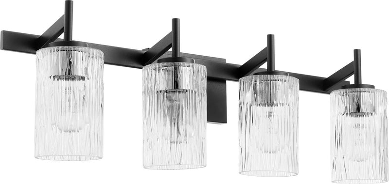 Quorum 520-4-69 Four Light Vanity, Black Finish - LightingWellCo