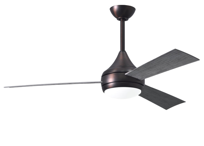 Matthews Fan Company Donaire DA-BB-BW Ceiling Fan, Brushed Bronze Finish - LightingWellCo