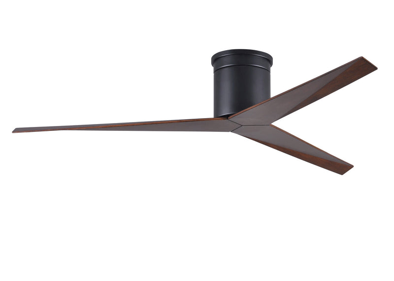 Matthews Fan Company Eliza EKH-BK-WN Ceiling Fan, Matte Black Finish - LightingWellCo