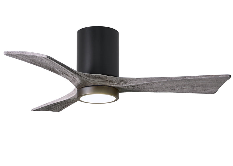 Matthews Fan Company Irene IR3HLK-BK-BW-42 42``Ceiling Fan, Matte Black Finish - LightingWellCo