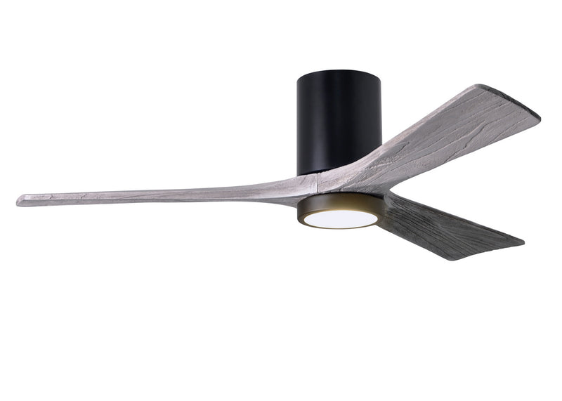 Matthews Fan Company Irene IR3HLK-BK-BW-52 52``Ceiling Fan, Matte Black Finish - LightingWellCo