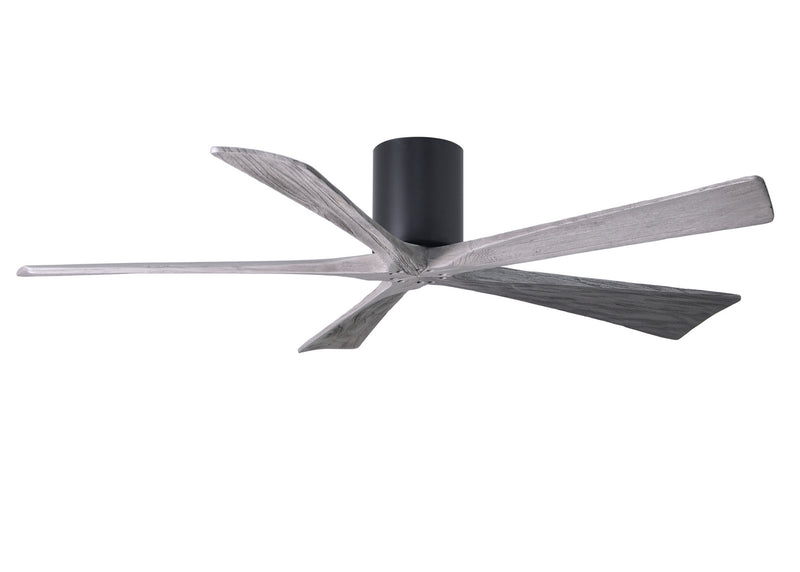 Matthews Fan Company Irene IR5H-BK-BW-60 60``Ceiling Fan, Matte Black Finish - LightingWellCo