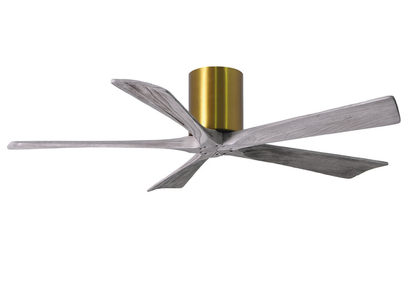 Matthews Fan Company Irene IR5H-BRBR-BW-52 52``Ceiling Fan, Brushed Brass Finish - LightingWellCo