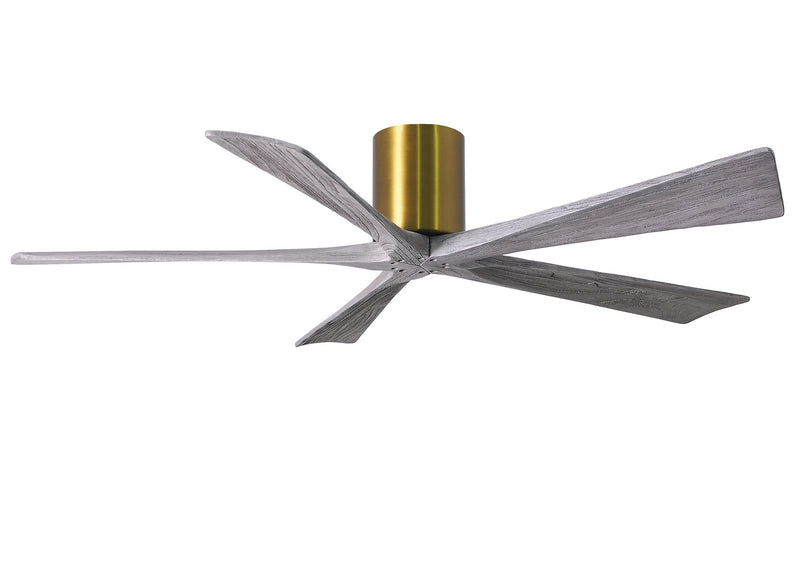 Matthews Fan Company Irene IR5H-BRBR-BW-60 60``Ceiling Fan, Brushed Brass Finish - LightingWellCo