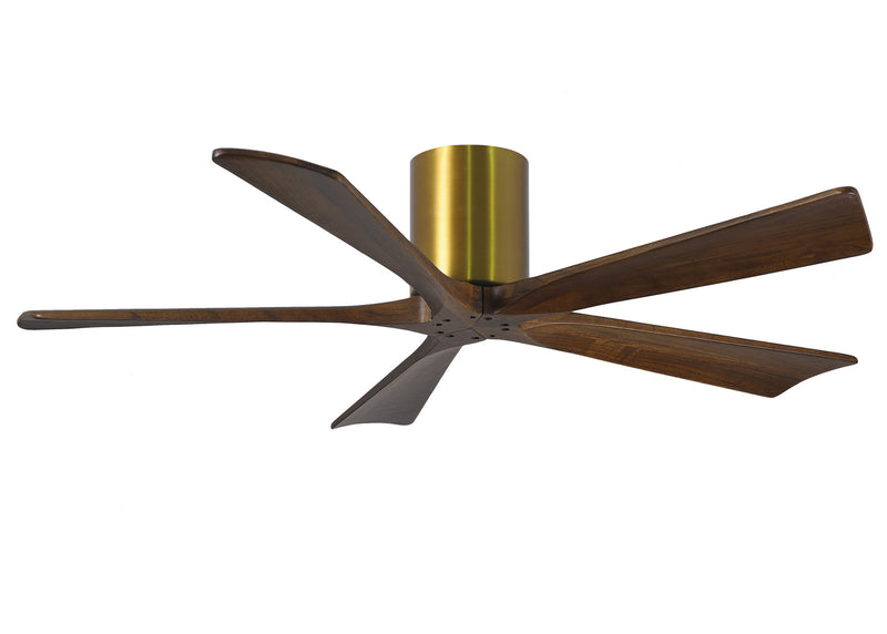 Matthews Fan Company Irene IR5H-BRBR-WA-52 52``Ceiling Fan, Brushed Brass Finish - LightingWellCo