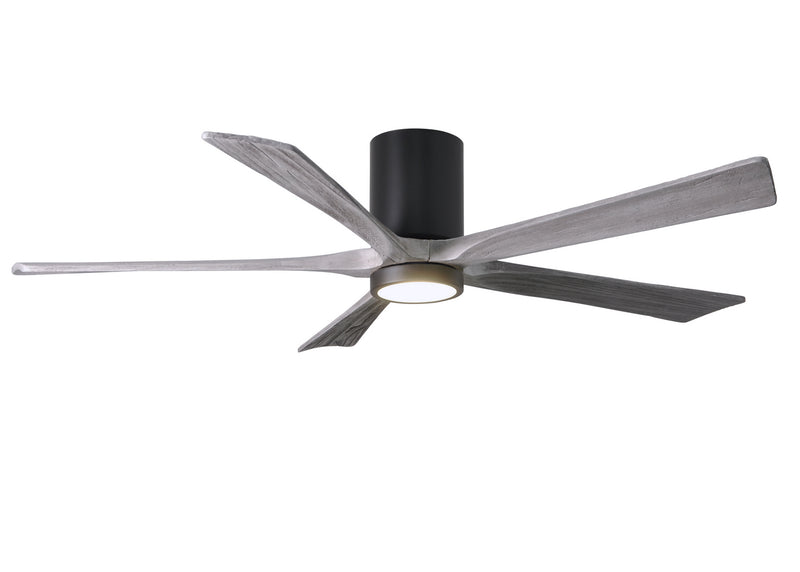 Matthews Fan Company Irene IR5HLK-BK-BW-60 60``Ceiling Fan, Matte Black Finish - LightingWellCo