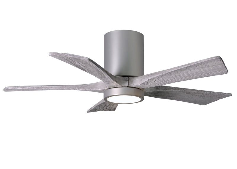 Matthews Fan Company Irene IR5HLK-BN-BW-42 42``Ceiling Fan, Brushed Nickel Finish - LightingWellCo