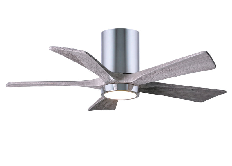 Matthews Fan Company Irene IR5HLK-CR-BW-42 42``Ceiling Fan, Polished Chrome Finish - LightingWellCo