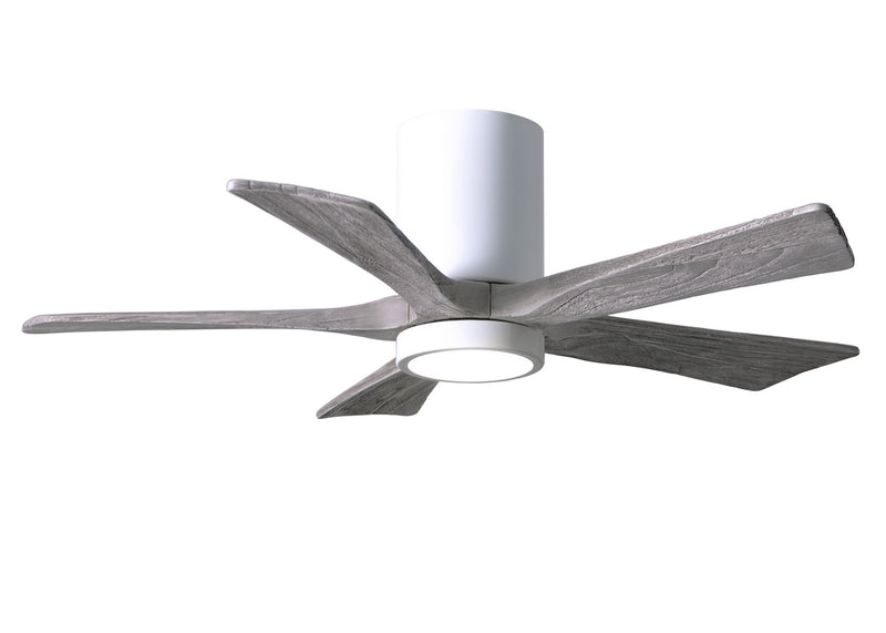 Matthews Fan Company Irene IR5HLK-WH-BW-42 42``Ceiling Fan, Gloss White Finish - LightingWellCo