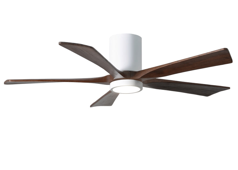 Matthews Fan Company Irene IR5HLK-WH-WA-52 52``Ceiling Fan, Gloss White Finish - LightingWellCo