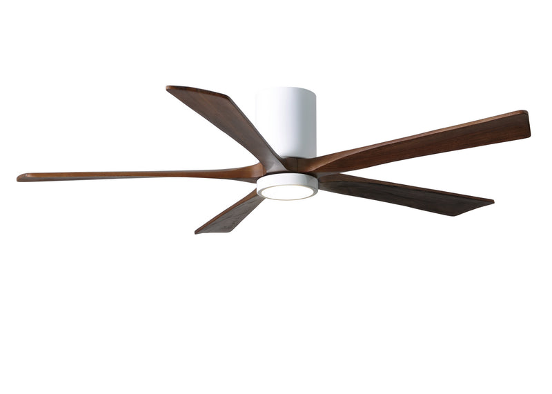 Matthews Fan Company Irene IR5HLK-WH-WA-60 60``Ceiling Fan, Gloss White Finish - LightingWellCo