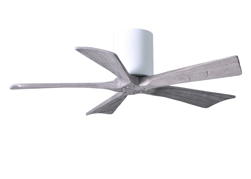 Matthews Fan Company Irene IR5H-WH-BW-42 42``Ceiling Fan, Gloss White Finish - LightingWellCo