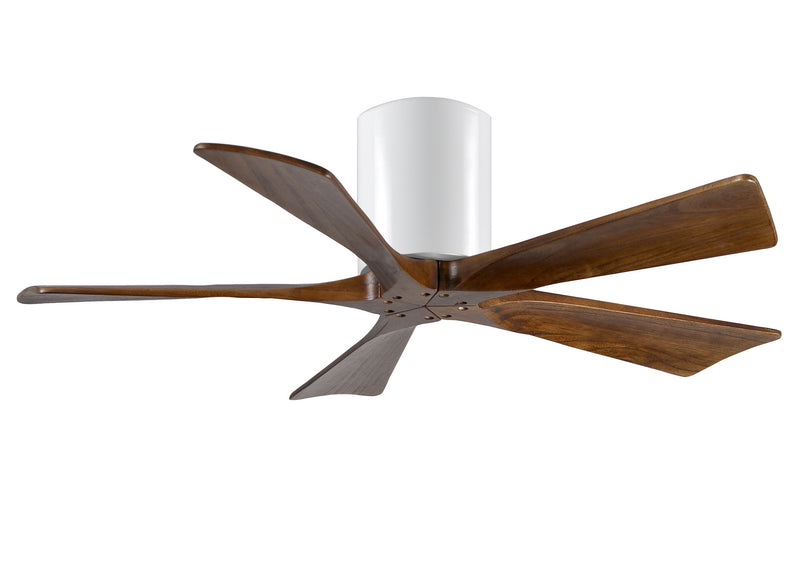 Matthews Fan Company Irene IR5H-WH-WA-42 42``Ceiling Fan, Gloss White Finish - LightingWellCo