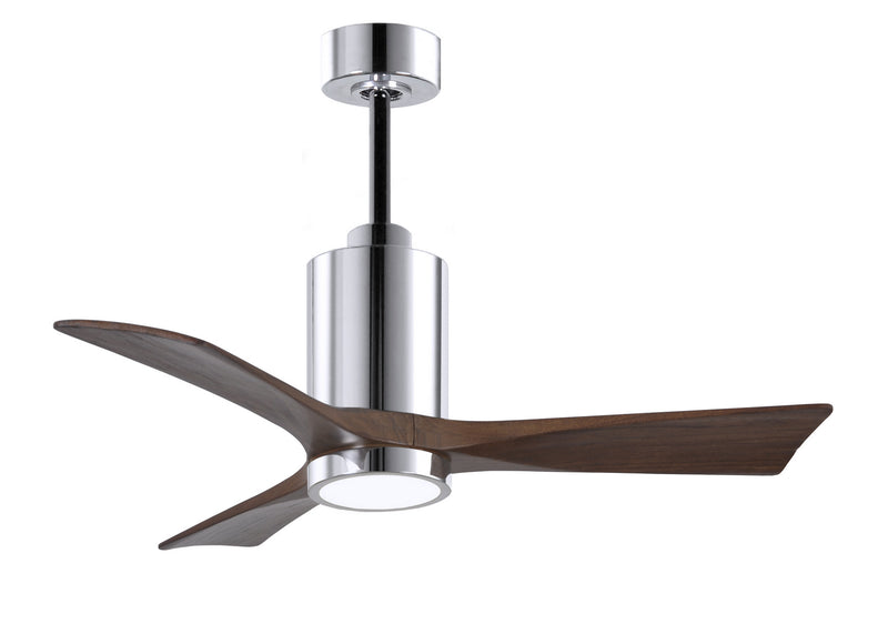 Matthews Fan Company Patricia PA3-CR-WA-42 42``Ceiling Fan, Polished Chrome Finish - LightingWellCo