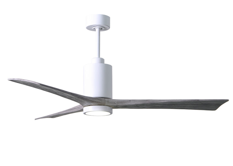 Matthews Fan Company Patricia PA3-WH-BW-60 60``Ceiling Fan, Gloss White Finish - LightingWellCo