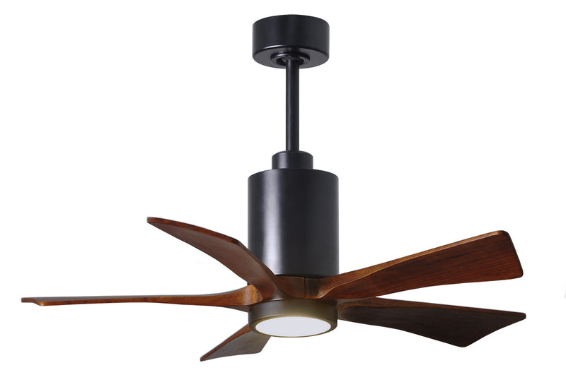 Matthews Fan Company Patricia PA5-BK-WA-42 42``Ceiling Fan, Matte Black Finish - LightingWellCo